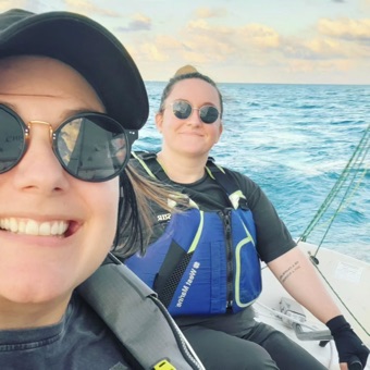 Sailing on Lake Michigan