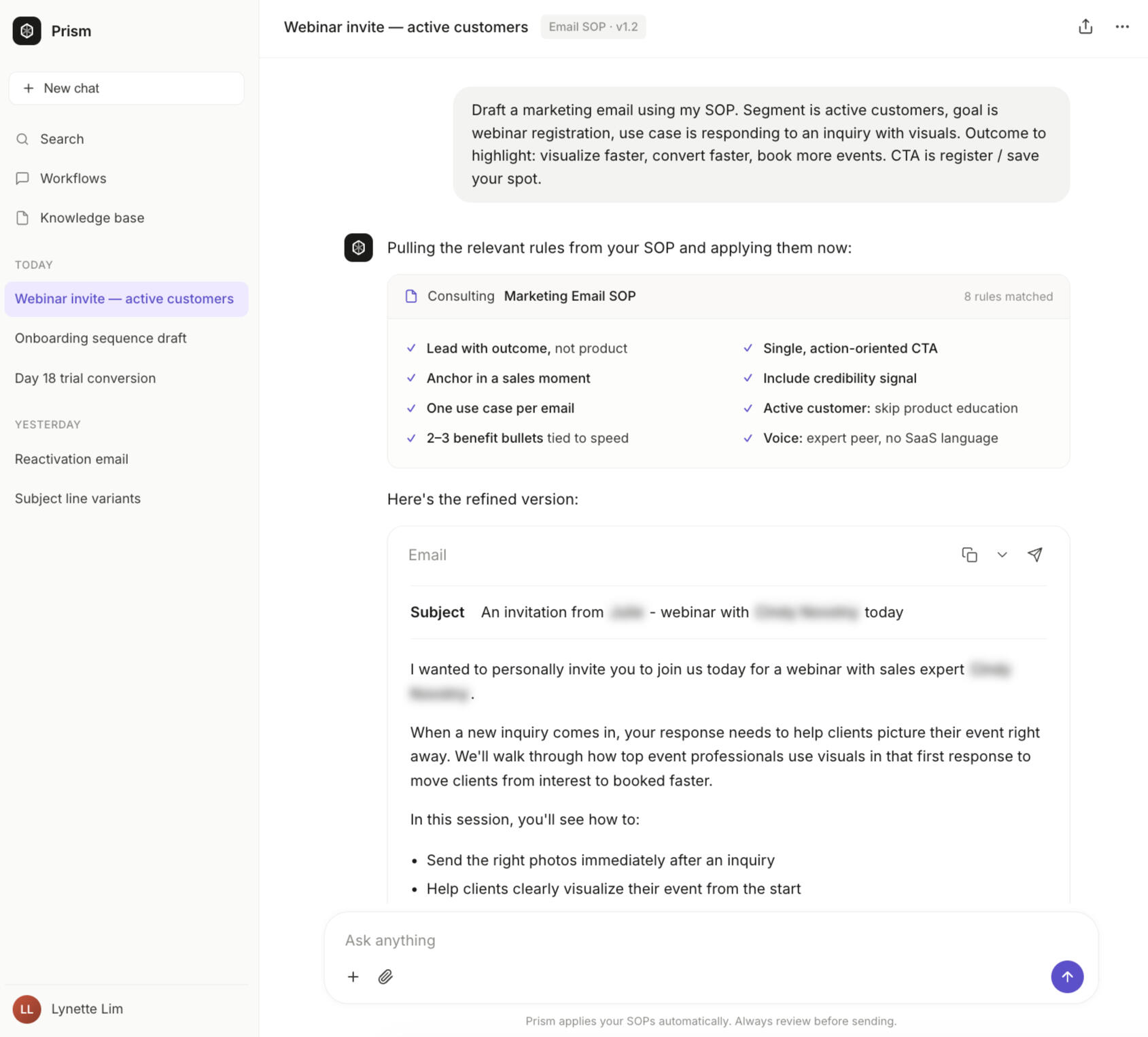 Customer Led Product Training